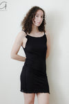 BASERANGE suspender skirt DRRTS-RB-SP24 black